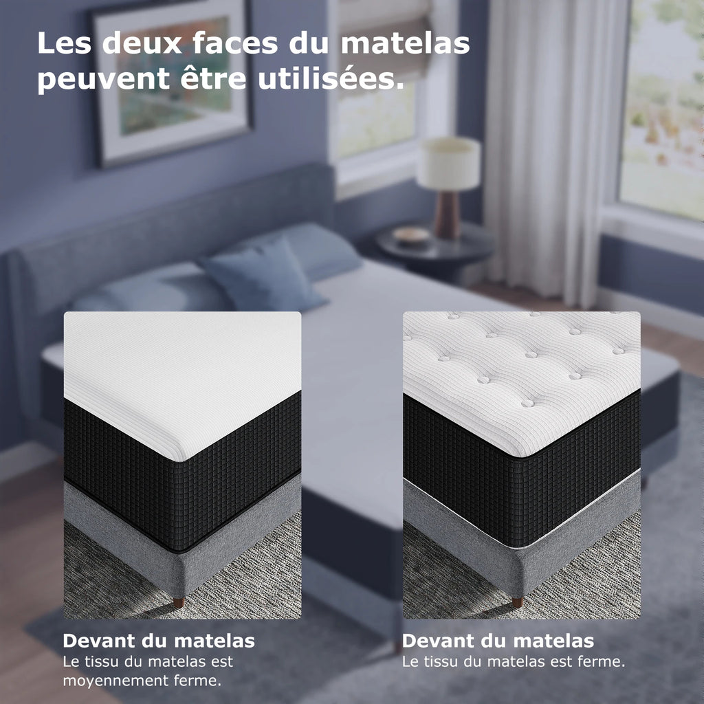 Matelas mémoire de forme 7 zones (30cm)