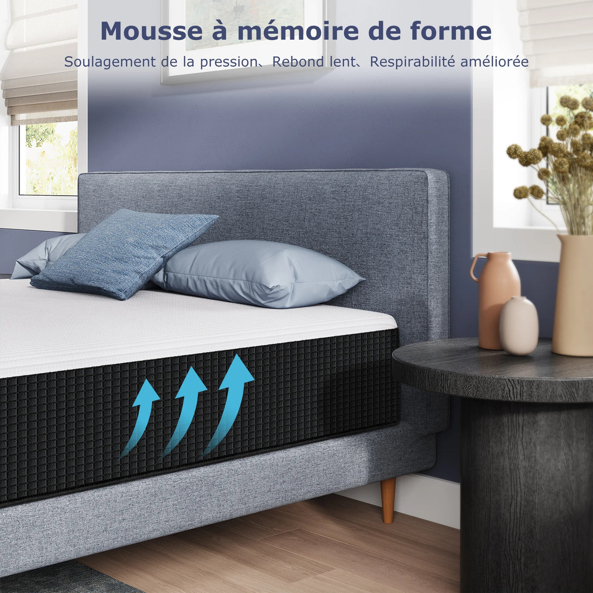 Matelas mémoire de forme 7 zones (30cm)