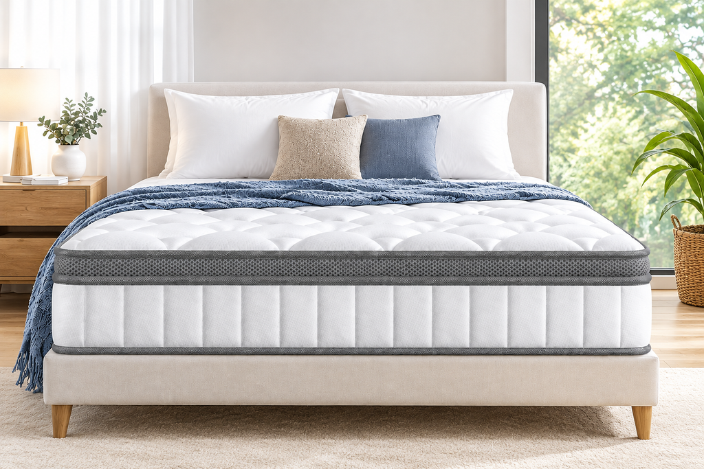 Matelas ressorts ensachés 7 zones – Latex et mémoire de forme (25cm)