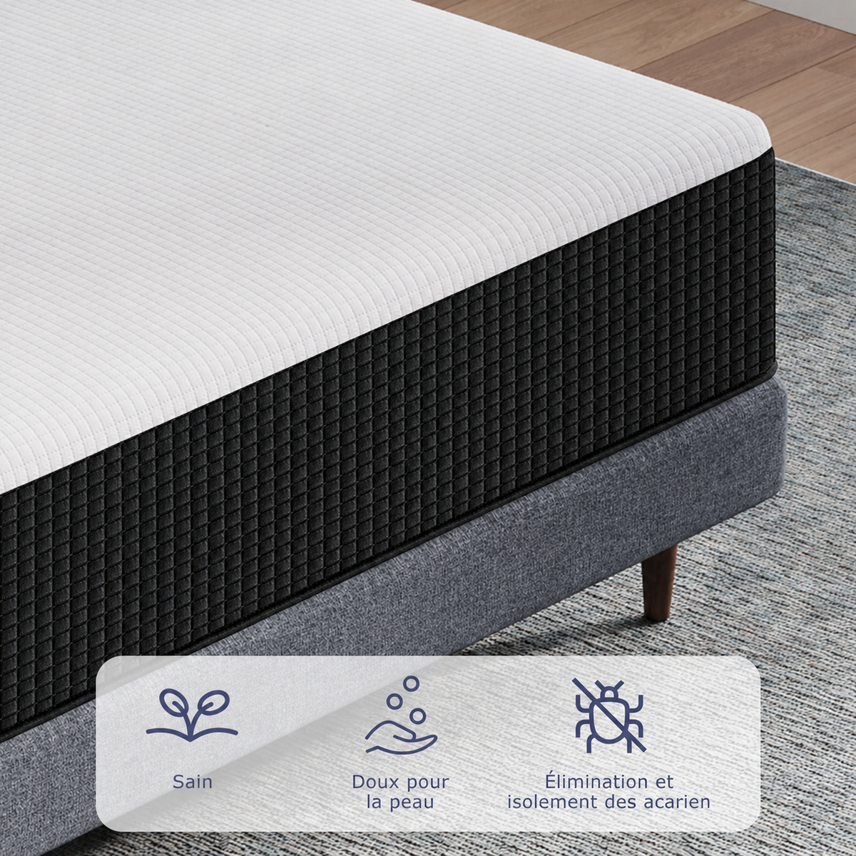 Matelas mémoire de forme 7 zones (30cm)